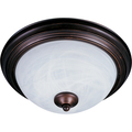 Maxim Outdoor Essentials 1-Light 11.5" Wide Bronze Outdoor Flush Mount 1940MROI